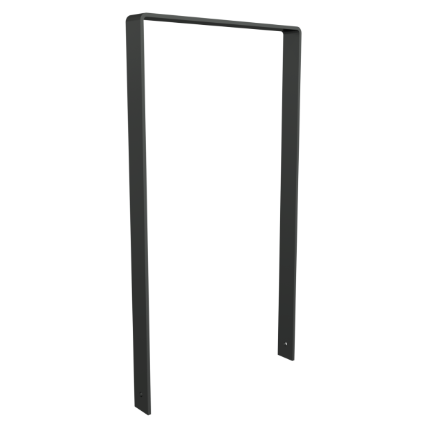 Leaning bracket made of flat steel | 70 x 70 mm | for setting in concrete, without crossbar | width: 600mm | hot-dip galvanized and coated DB 703